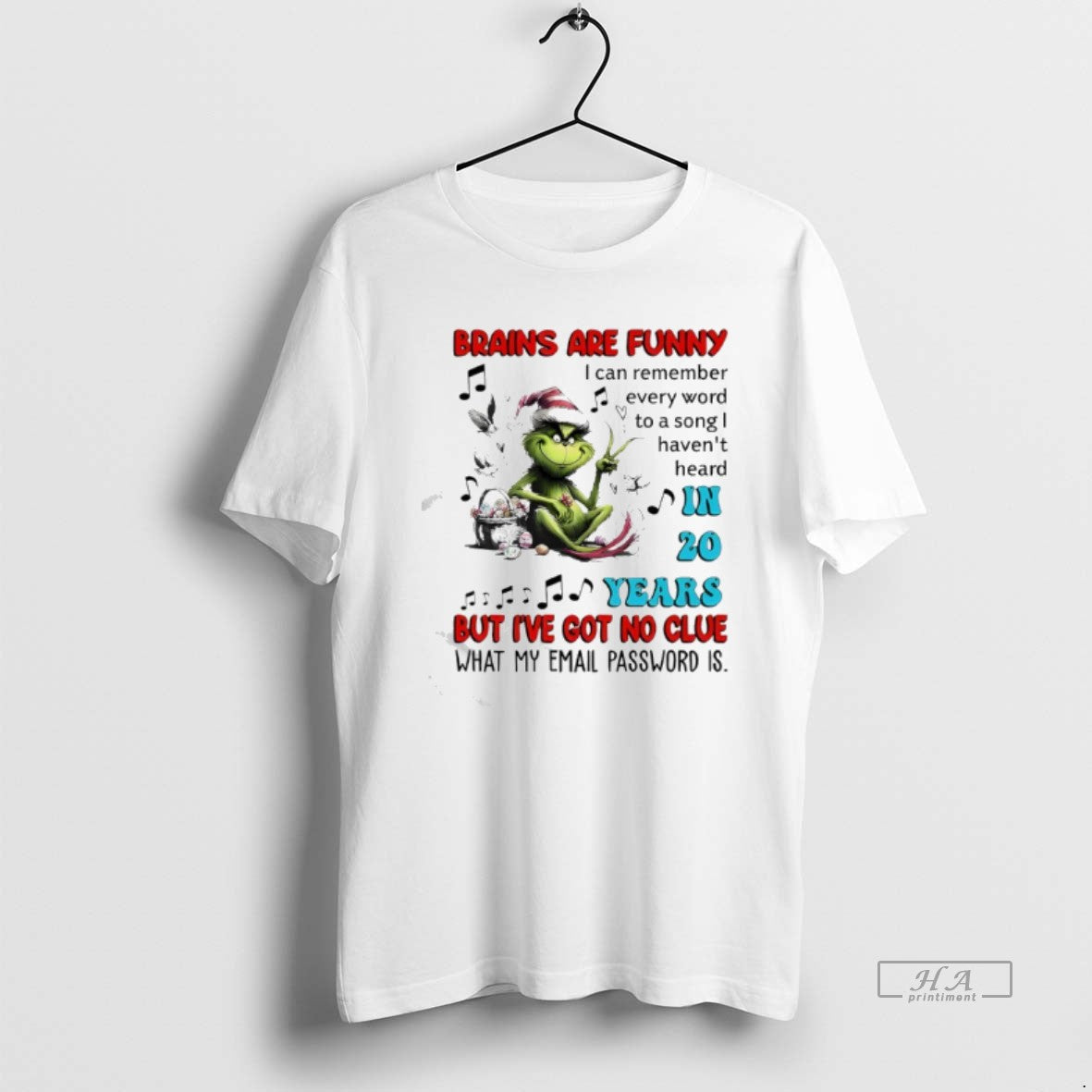 Official Grinch Brains Are Funny I Can Remember Every Word To A Song I Havent T-Shirts, Hoodie, Sweatshirt | InkRitualCo.com