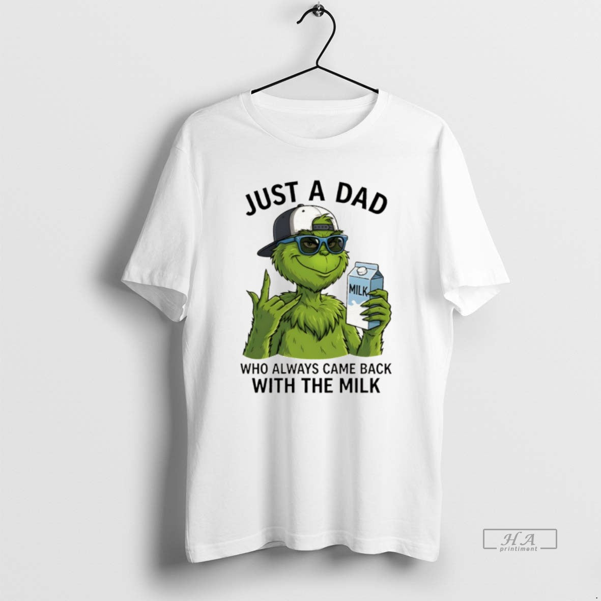Official Grinch Just A Dad Who Always Came Back With The Milk T-Shirts, Hoodie, Sweatshirt | InkRitualCo.com