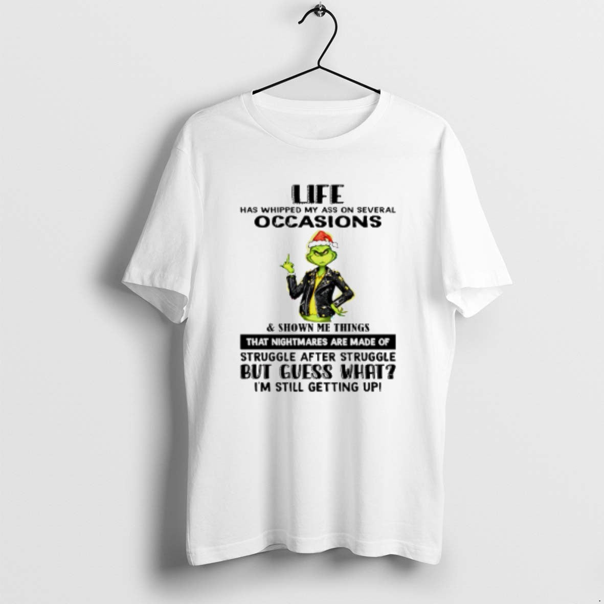 Official Grinch Life Has Whipped My Ass On Several Occasions Shown Me Things T-Shirts, Hoodie, Sweatshirt | InkRitualCo.com