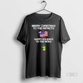 Official Grinch Middle Finger Merry Christmas To The Patriots Happy Holidays To The Woke T-Shirts, Hoodie, Sweatshirt