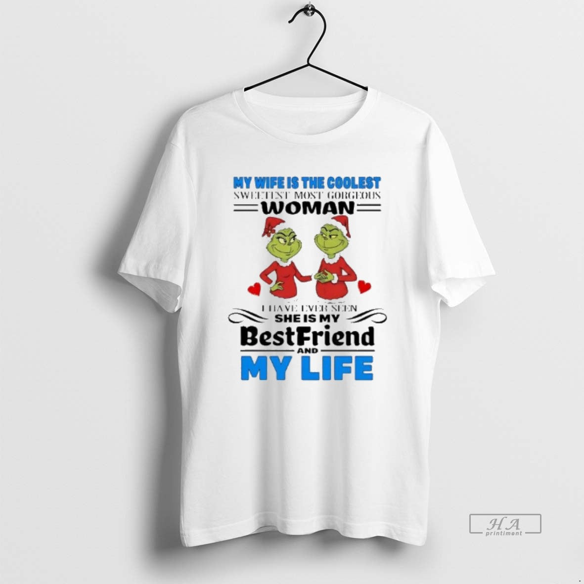Official Grinch My Wife Is The Coolest Sweetest Most Gorgedus Woman Christmas T-Shirts, Hoodie, Sweatshirt | InkRitualCo.com