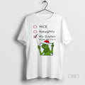 Official Grinch Nice Naughty My Sister Made Me Do It Christmas T-Shirts, Hoodie, Sweatshirt | InkRitualCo.com