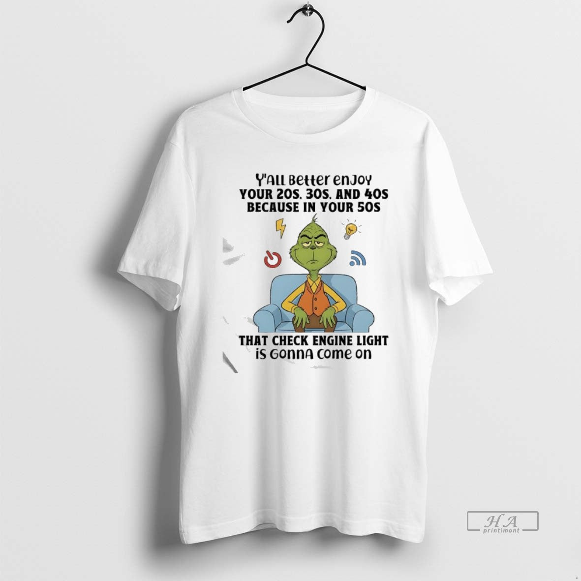 Official Grinch That Check Engine Light Is Gonna Come On T-Shirts, Hoodie, Sweatshirt | InkRitualCo.com