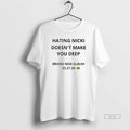 Official Hating Nicki Doesnt Make You Deep New Album 3 27 26 British Crown T-Shirts, Hoodie, Sweatshirt | InkRitualCo.com