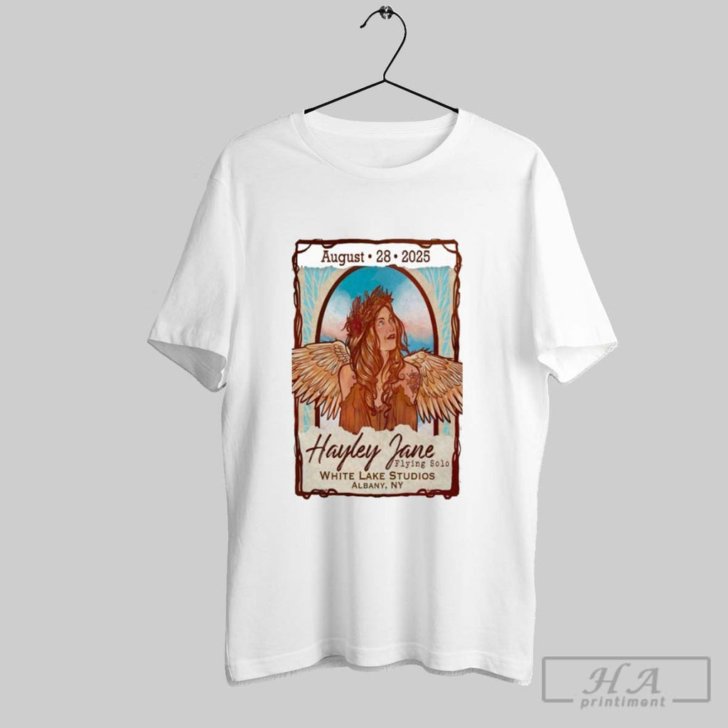 Official Hayley Jane Flying Solo White Lake Studios Albanyny 2025 Wings T-Shirts, Hoodie, Sweatshirt | InkRitualCo.com