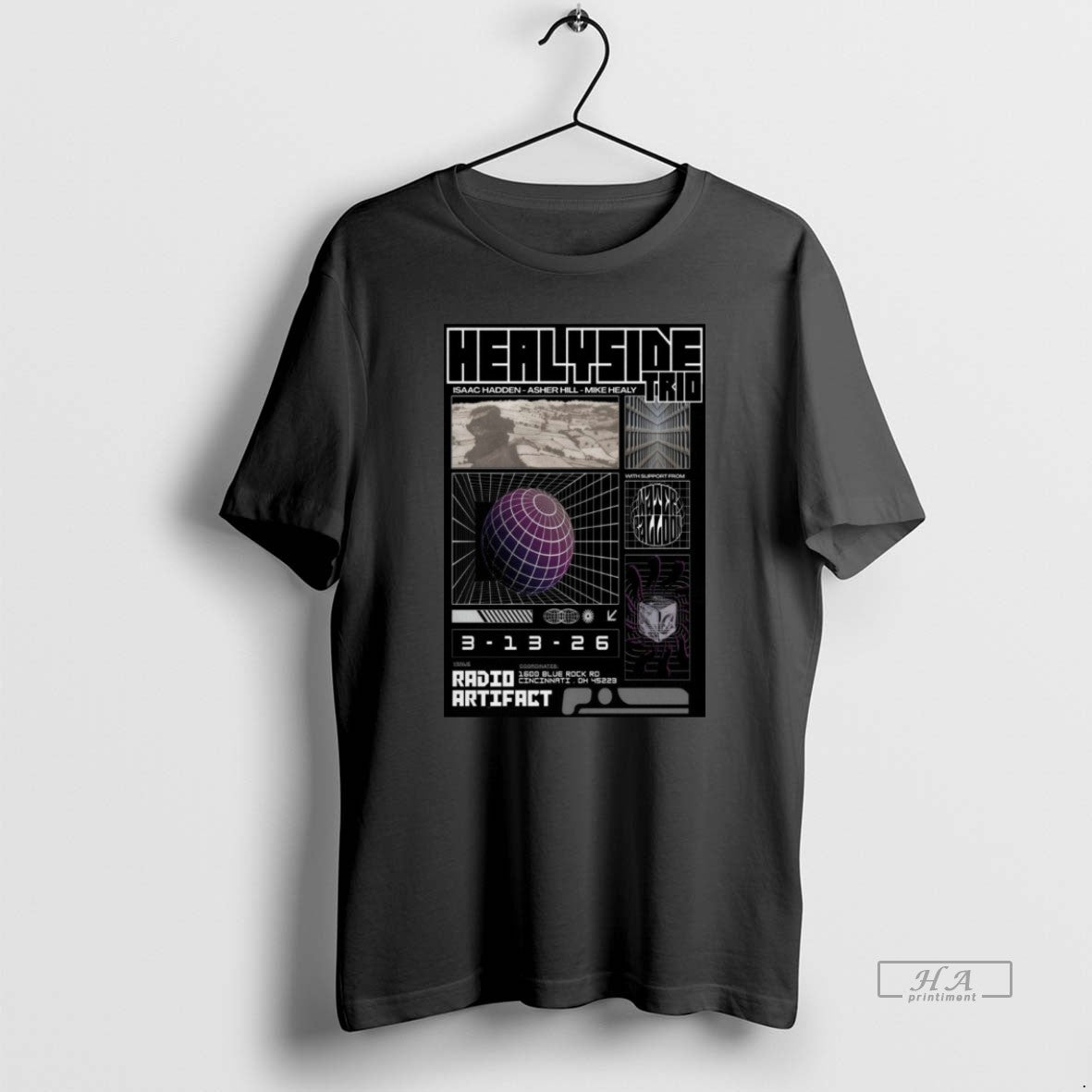 Official Healyside Trio Mar 13 2026 Radio Artifact Cincinnati Oh T-Shirts, Hoodie, Sweatshirt | InkRitualCo.com