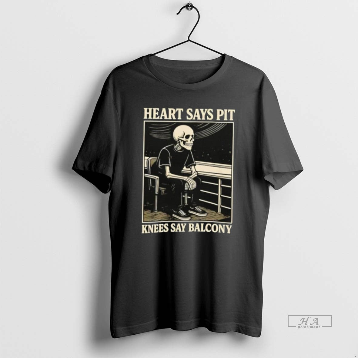 Official Heart Says Pit Knees Say Balcony Skeleton T-Shirts, Hoodie, Sweatshirt | InkRitualCo.com