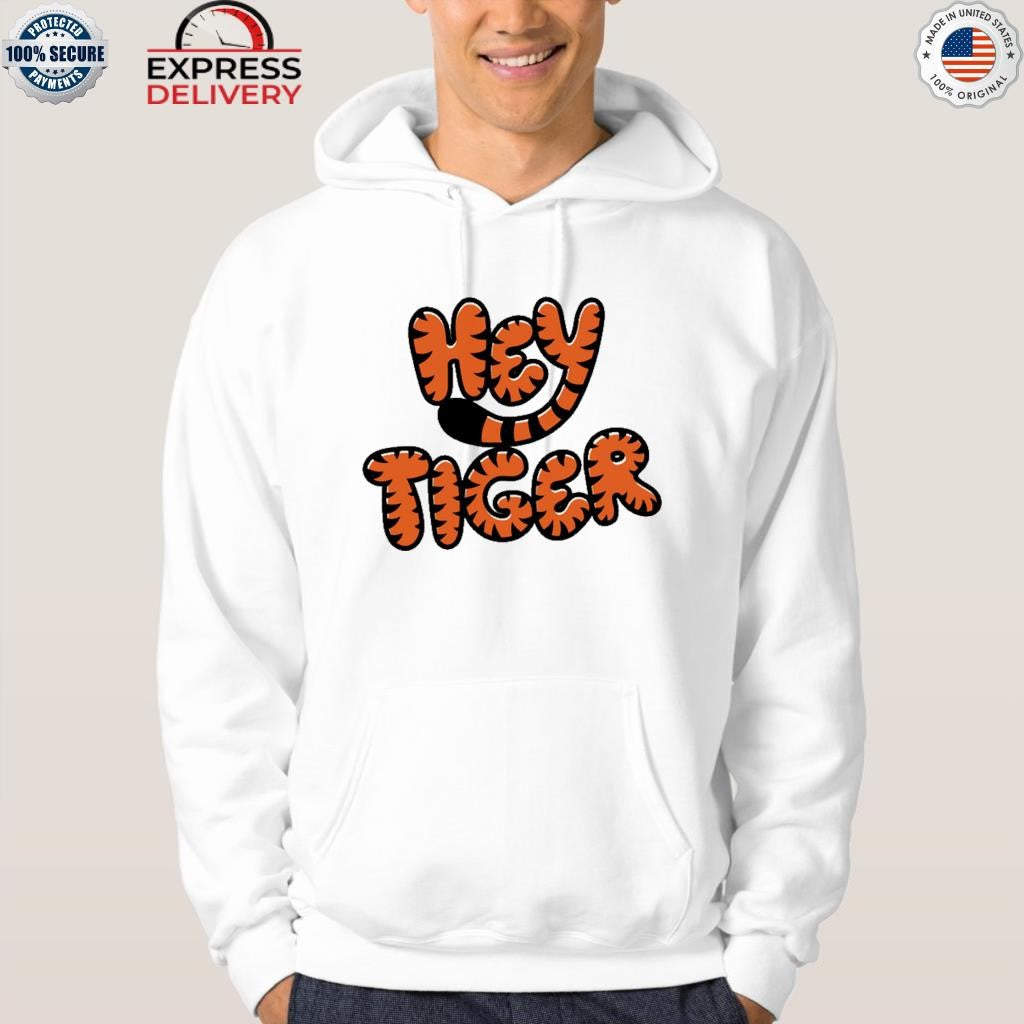 Hey Tiger Bubble Letter Shirt