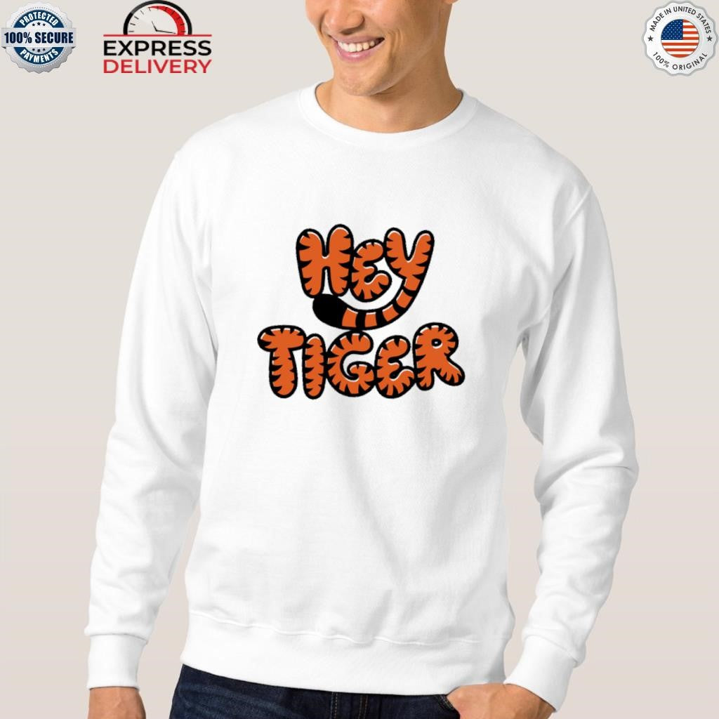 Hey Tiger Bubble Letter Shirt