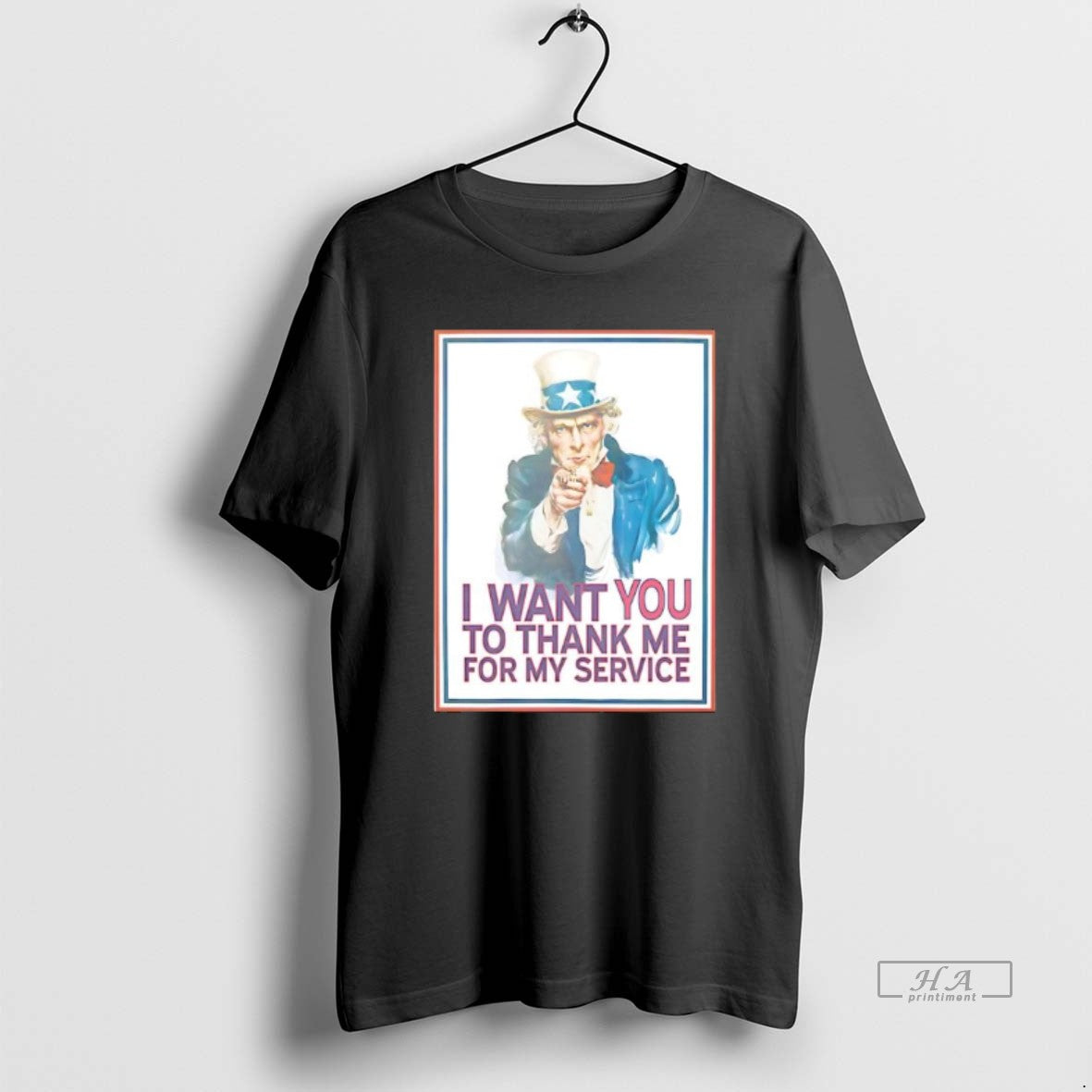 Official I Want You To Thank Me For My Service Uncle Sam T-Shirts, Hoodie, Sweatshirt | InkRitualCo.com