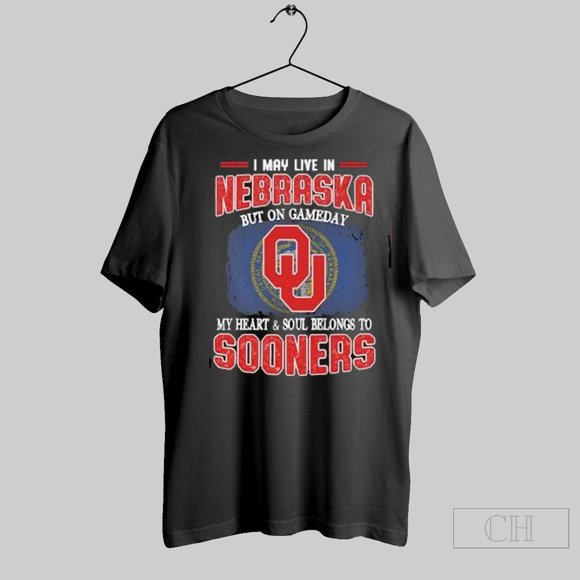 Official I May Live In Nebraska But On Gameday My Heart Soul Belongs To Oklahoma Sooners T-Shirts, Hoodie, Sweatshirt