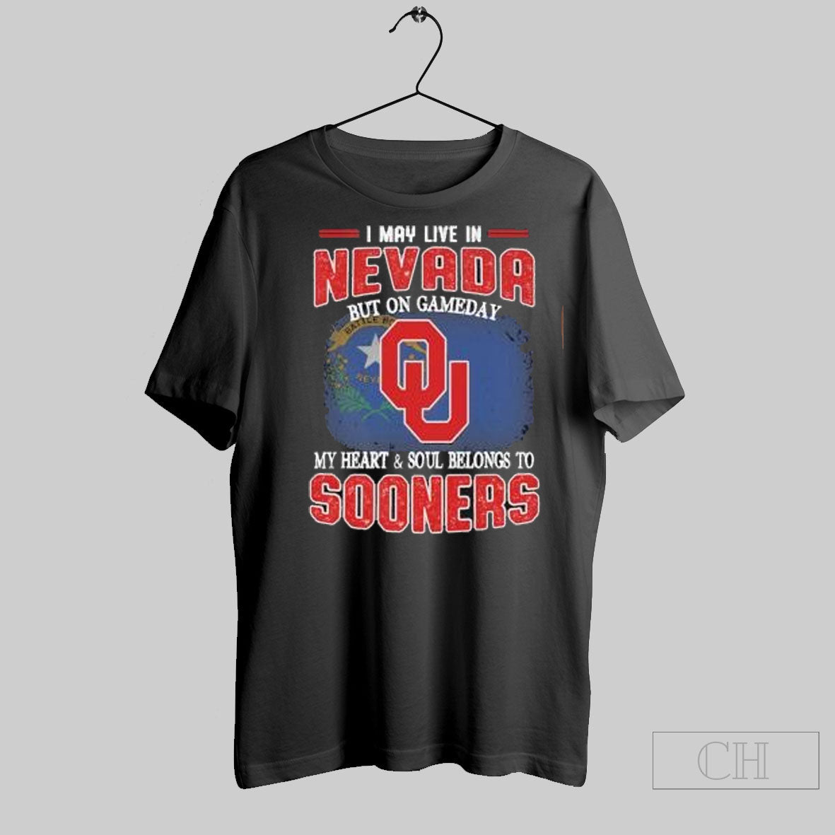 Official I May Live In Nevada But On Gameday My Heart Soul Belongs To Oklahoma Sooners T-Shirts, Hoodie, Sweatshirt