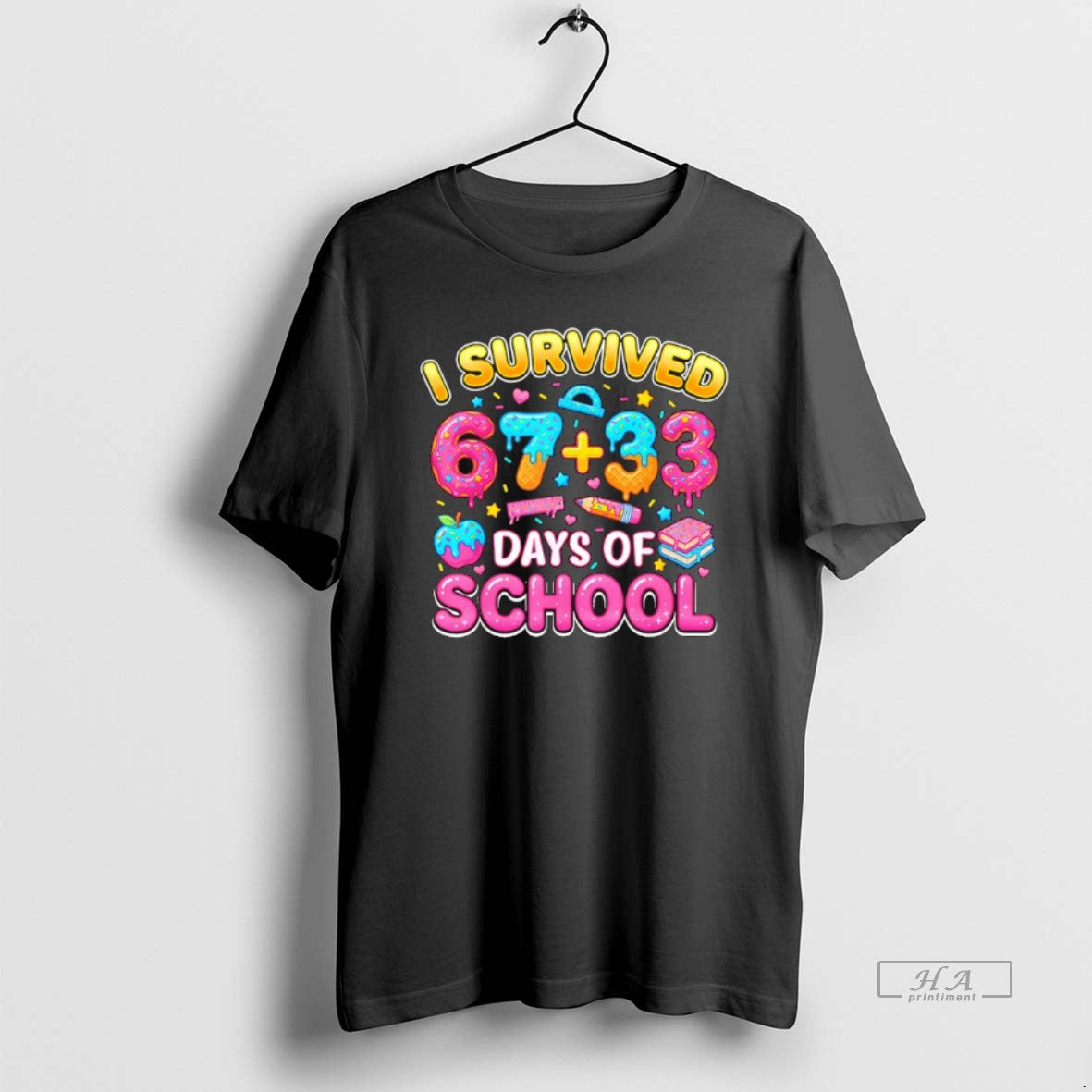 Official I Survived 67 33 Days Of School 100 Days Teachers Kids Boys T-Shirts, Hoodie, Sweatshirt | InkRitualCo.com