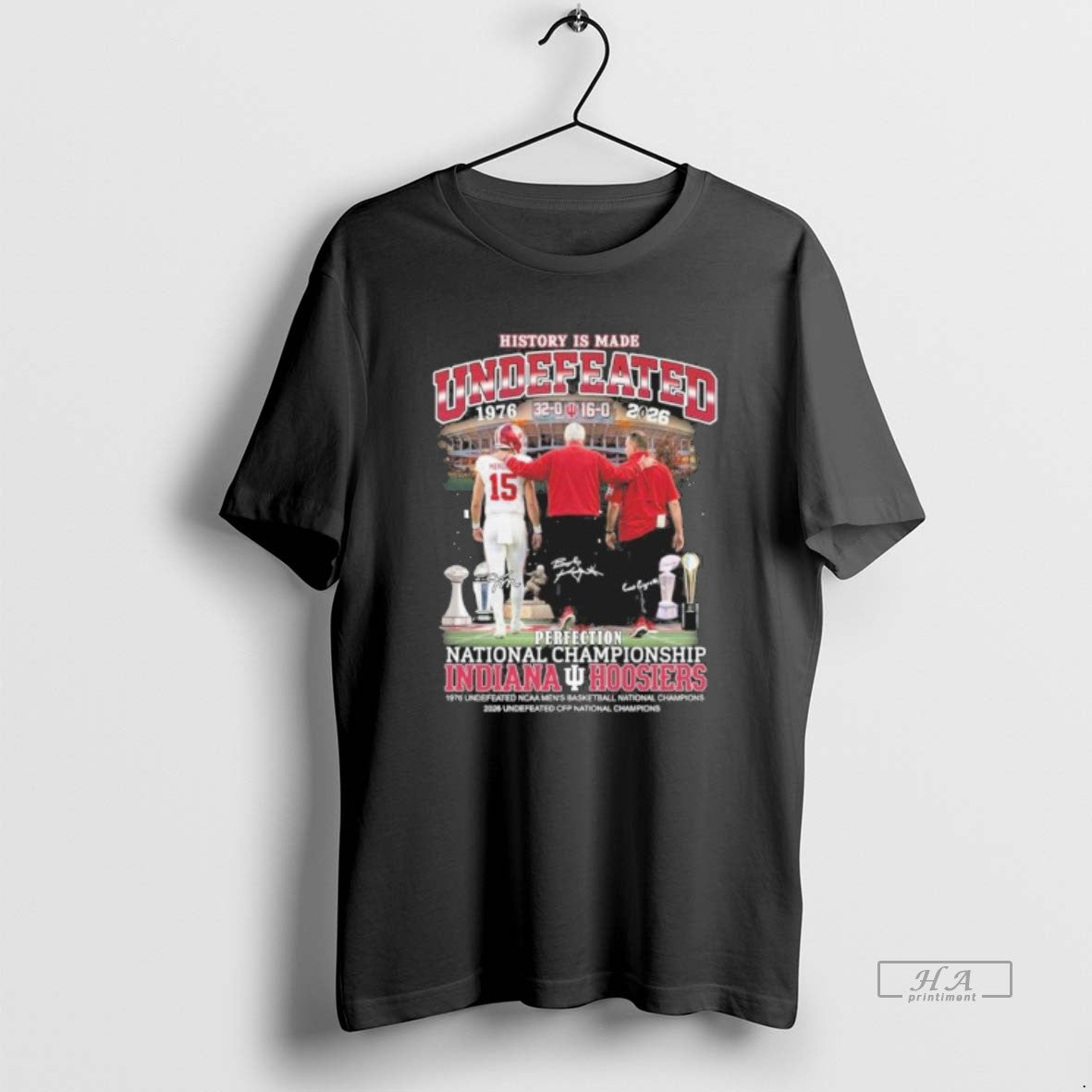 Official Iu Football History Is Made Undefeated Perfection National Championship T-Shirts, Hoodie, Sweatshirt