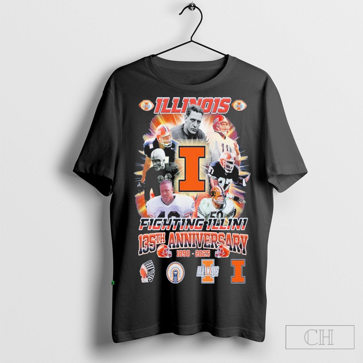 Official Illinois Fighting Illini 135th Anniversary 1890 2025 For Fans Limited T-Shirts, Hoodie, Sweatshirt | InkRitualCo.com