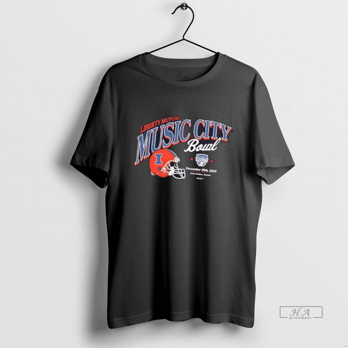 Official Illinois Fighting Illini 2025 Liberty Mutual Music City Bowl Helmet T-Shirts, Hoodie, Sweatshirt | InkRitualCo.com