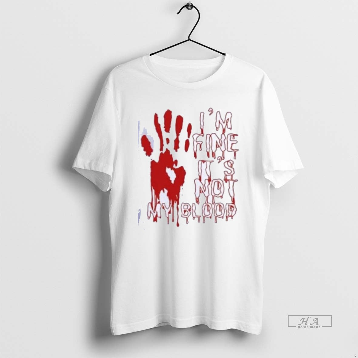 Official Im Fine Its Not My Blood Halloween 2025 Shirts Hoodie, Sweatshirt | InkRitualCo.com