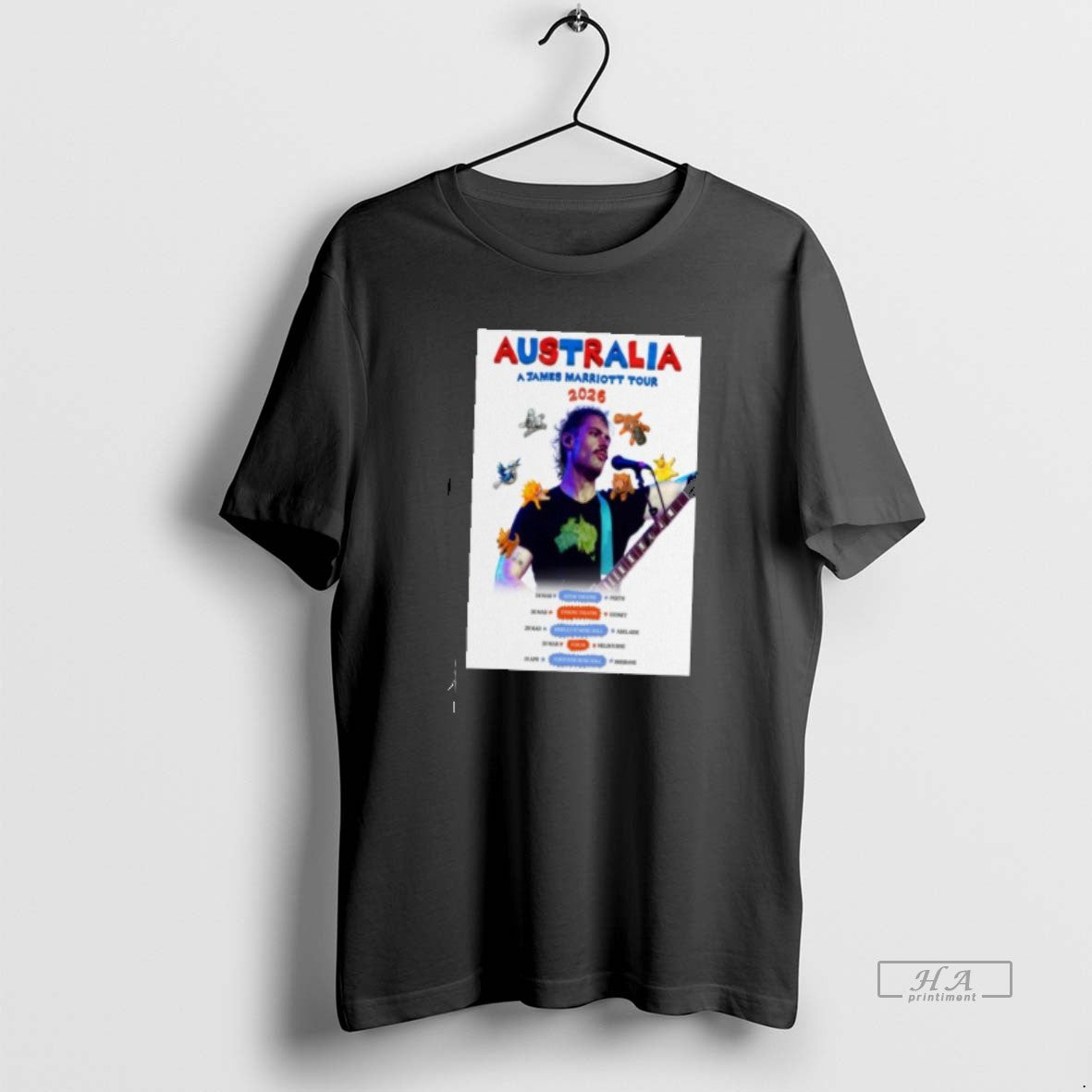 Official James Marriott Australia Tour 2026 T-Shirts, Hoodie, Sweatshirt | InkRitualCo.com