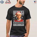 Jared Bowen walking in a Bowen Wonderland Christmas Shirt