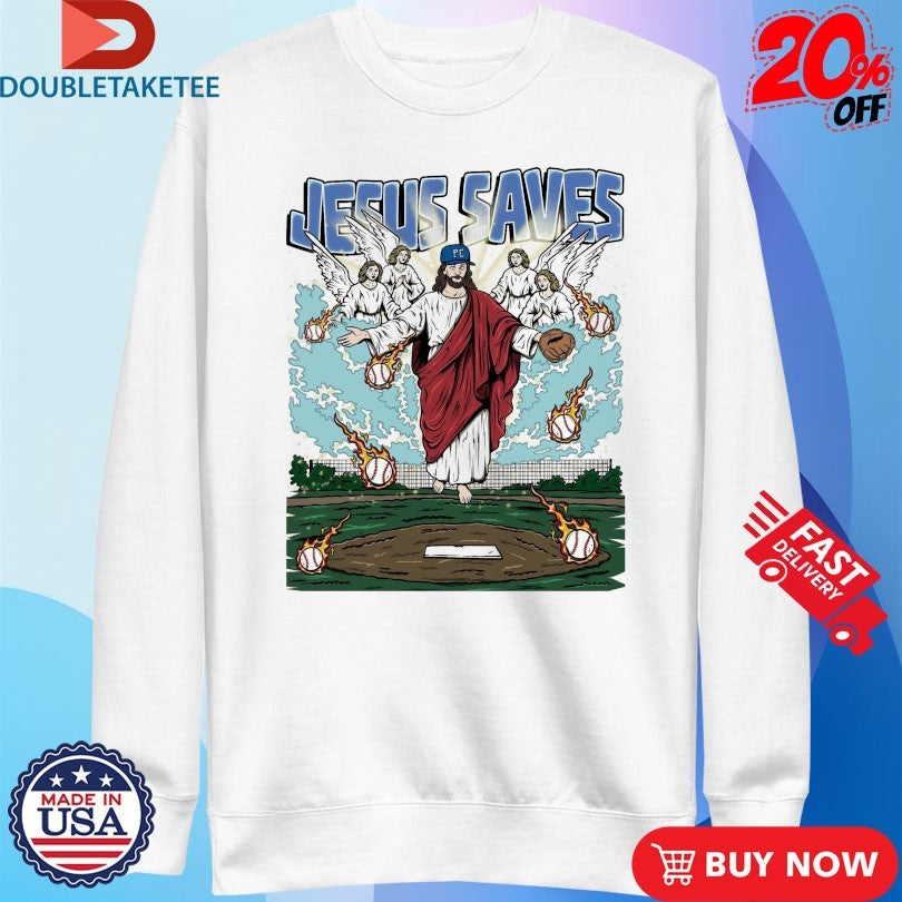 Jesus Saves Baseball Shirts