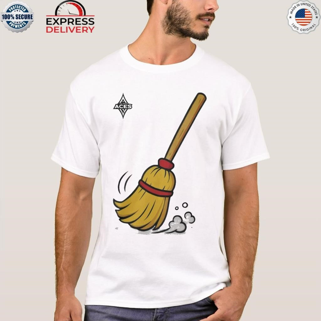 Jewell Loyd With A Broom Aces In 4 Shirt