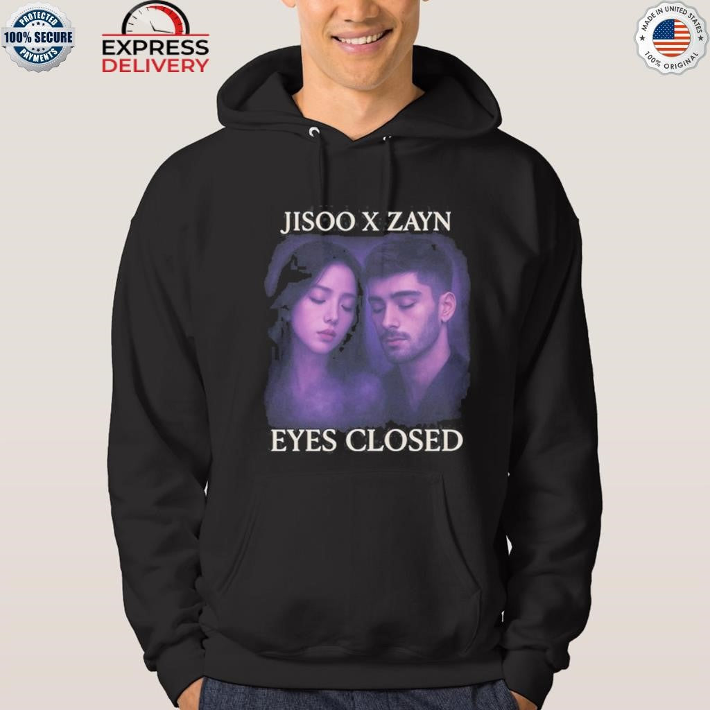 Jisoo X Zayn Eyes Closed Fan Shirt