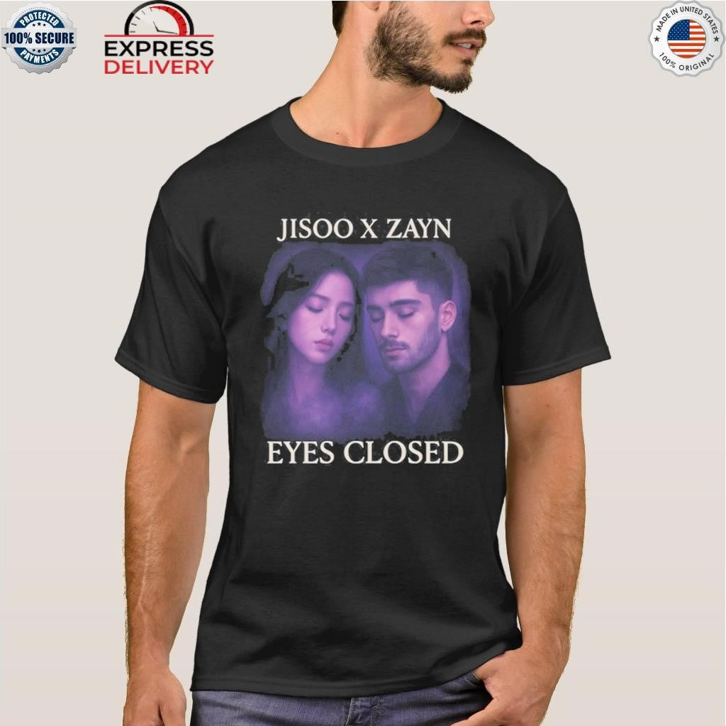 Jisoo X Zayn Eyes Closed Fan Shirt