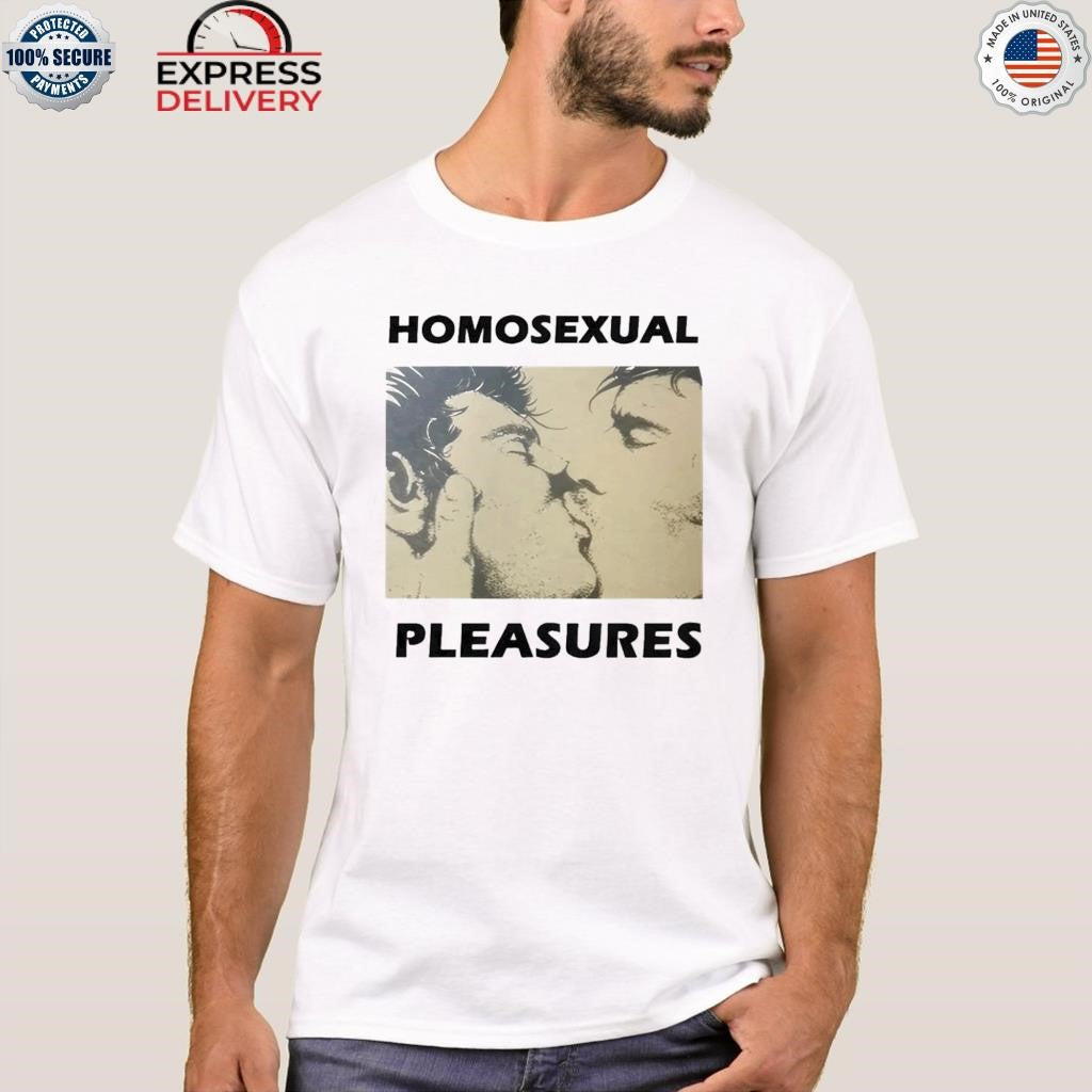 Joey Pollari with Homosexual Pleasures Shirt