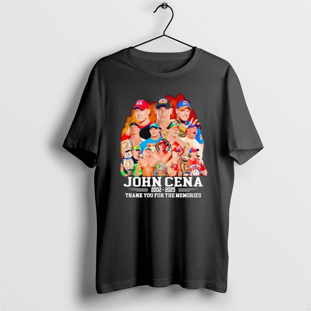 Official John Cena Thank You For The Memories 2002 2025 Signature T-Shirts, Hoodie, Sweatshirt | InkRitualCo.com