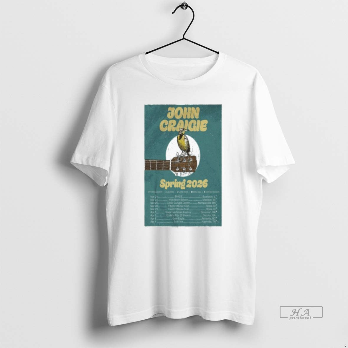 Official John Craigie Tour Spring 2026 T-Shirts, Hoodie, Sweatshirt | InkRitualCo.com