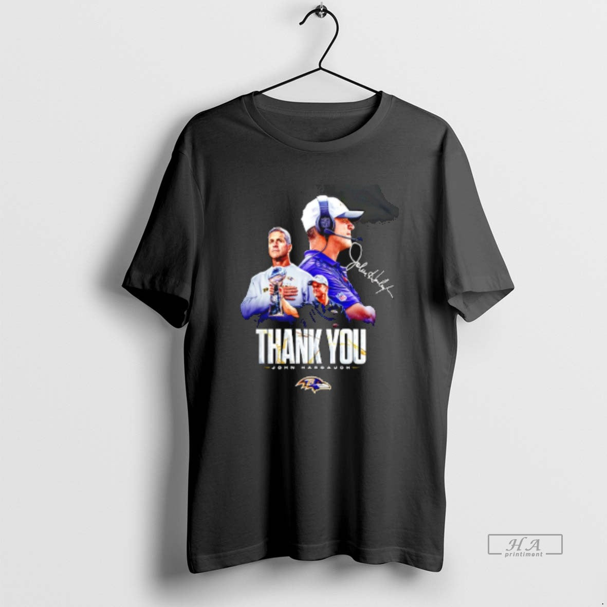 Official John Harbaugh Baltimore Ravens Thank You Signature T-Shirts, Hoodie, Sweatshirt | InkRitualCo.com