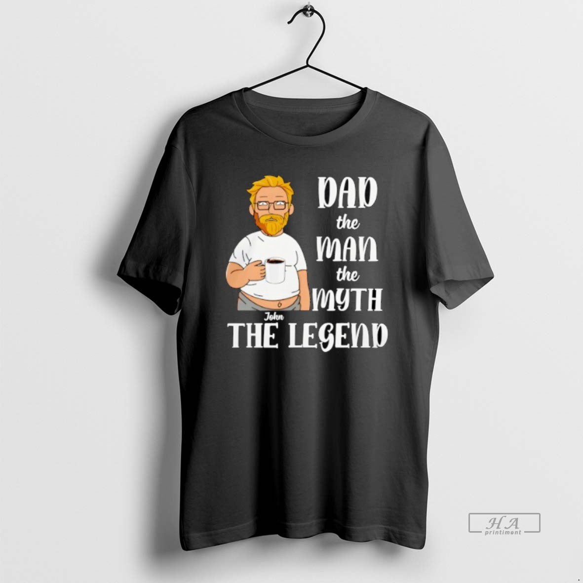 Official John Holidng Coffee Dad The Man The Myth The Legend T-Shirts, Hoodie, Sweatshirt | InkRitualCo.com