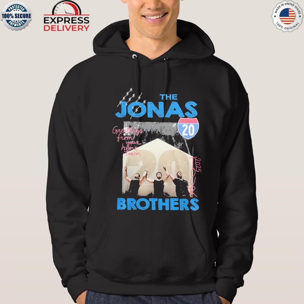 Jonas Brothers Greeting From Your Hometown Tour 20 Years Shirt