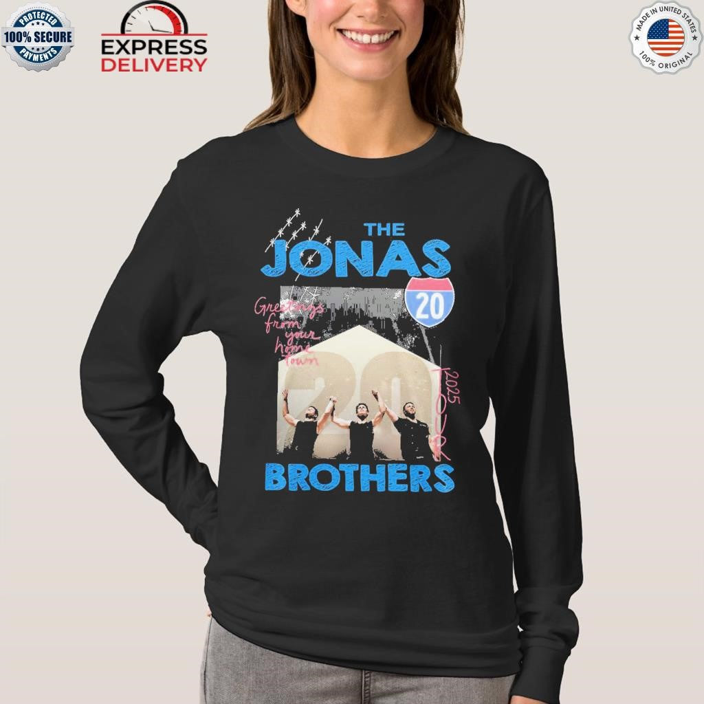 Jonas Brothers Greeting From Your Hometown Tour 20 Years Shirt