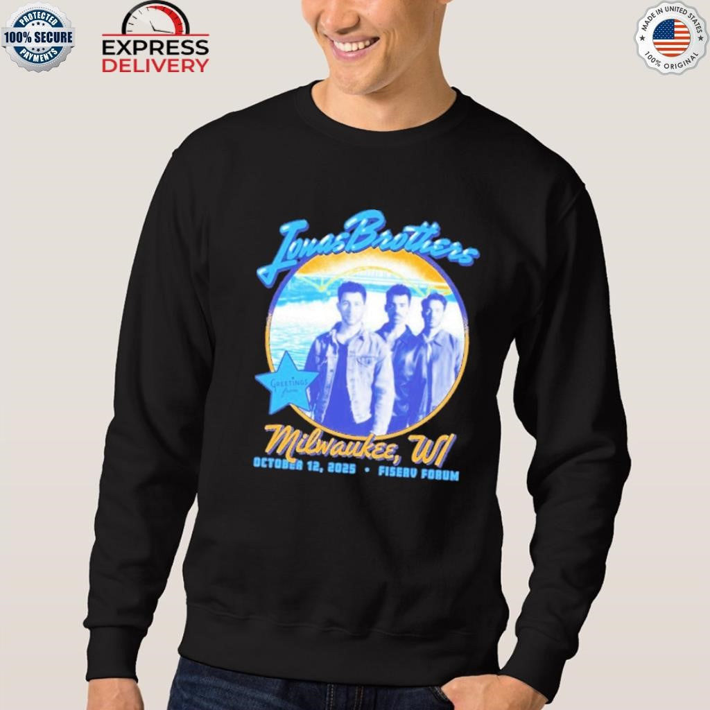 Jonas Brothers October 12, 2025 Fiserv Forum, Milwaukee Tour Shirt