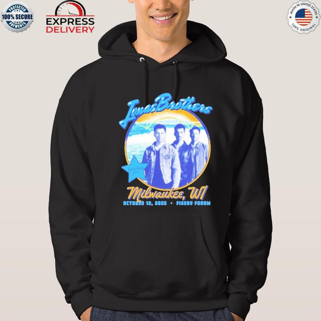 Jonas Brothers October 12, 2025 Fiserv Forum, Milwaukee Tour Shirt