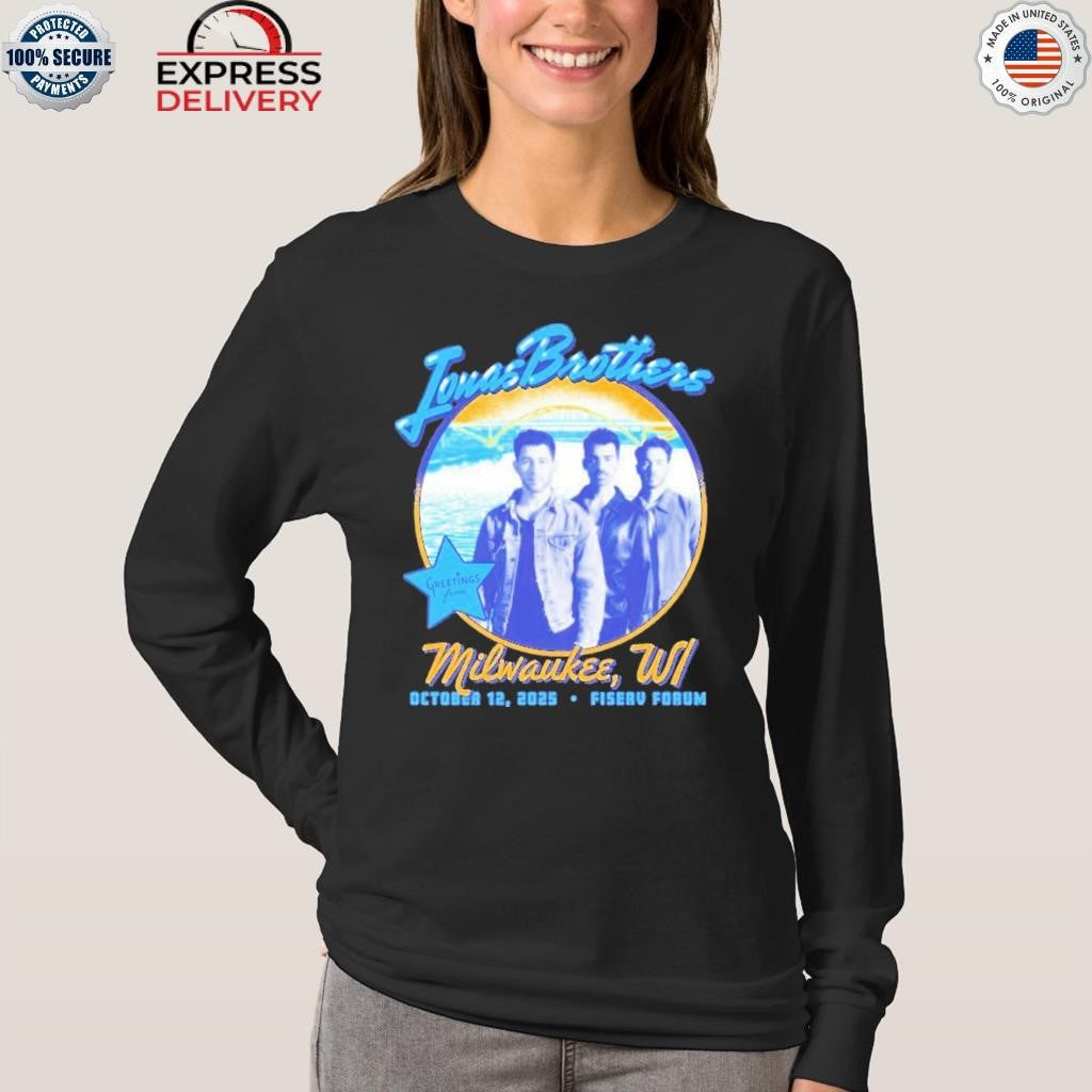 Jonas Brothers October 12, 2025 Fiserv Forum, Milwaukee Tour Shirt
