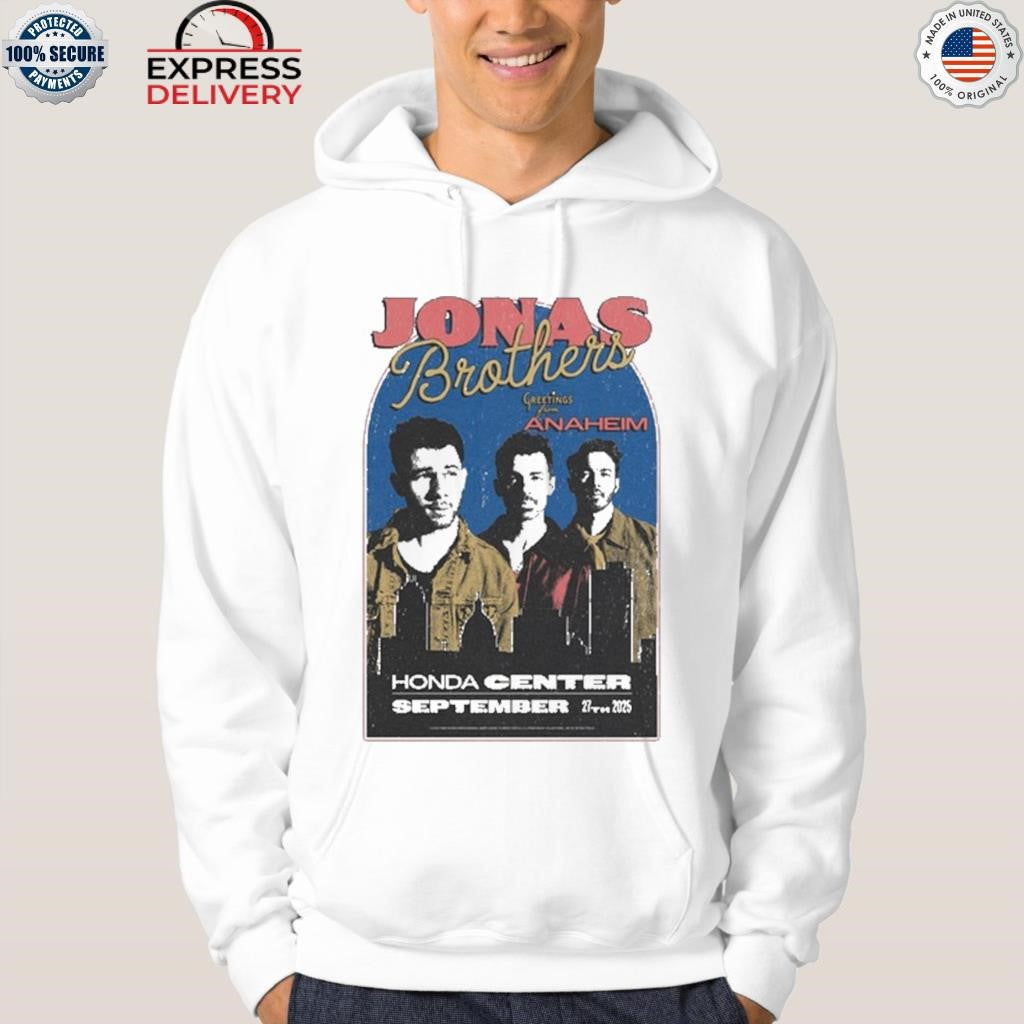 Jonas Brothers Sep 27 2025 at Honda Center, Anaheim Tour Shirt