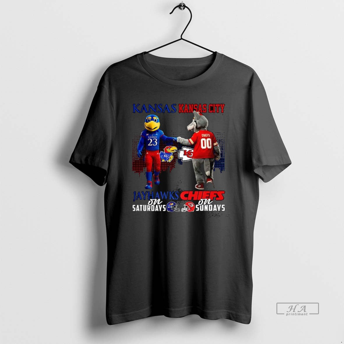 Official Kansas Jayhawks On Saturdays Vs Kansas City Chiefs On Sundays Mascot T-Shirts, Hoodie, Sweatshirt | InkRitualCo.com