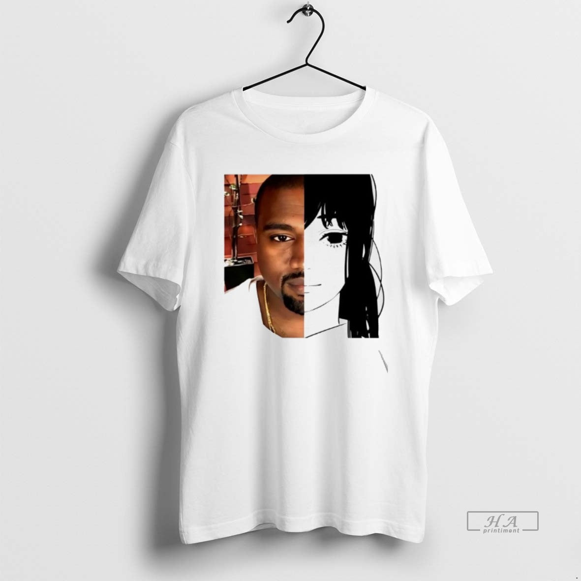 Official Kanye Ye And Asa Mitaka Half Face T-Shirts, Hoodie, Sweatshirt | InkRitualCo.com