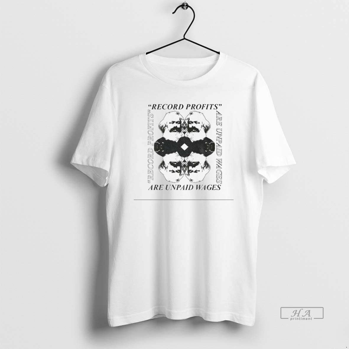 Official Karl Marx Record Profits Are Unpaid Wages Anti Capitalist Vintage T-Shirts, Hoodie, Sweatshirt | InkRitualCo.com