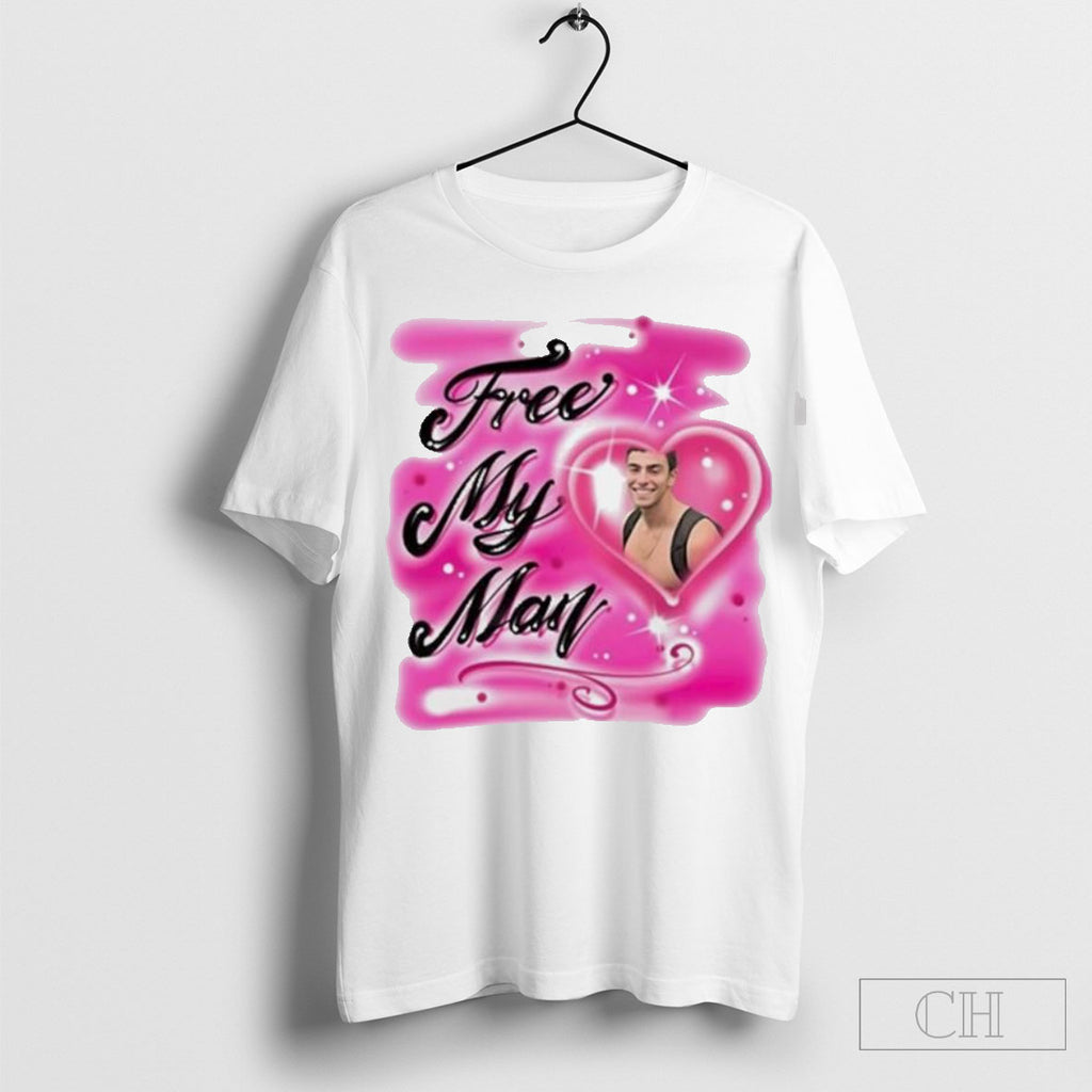 Official Keiajah Free My Man Luigi Mangione T-Shirts, Hoodie, Sweatshirt | InkRitualCo.com