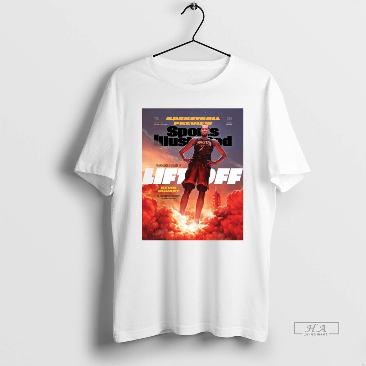 Official Kevin Durant Basketball Preview Sports Illustrated The Rockets Are Ready To Liftoff T-Shirts, Hoodie, Sweatshirt