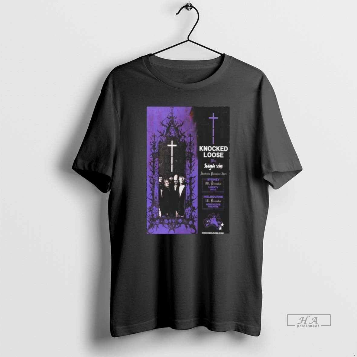 Official Knocked Loose Australia December 9 10 2025 T-Shirts, Hoodie, Sweatshirt | InkRitualCo.com