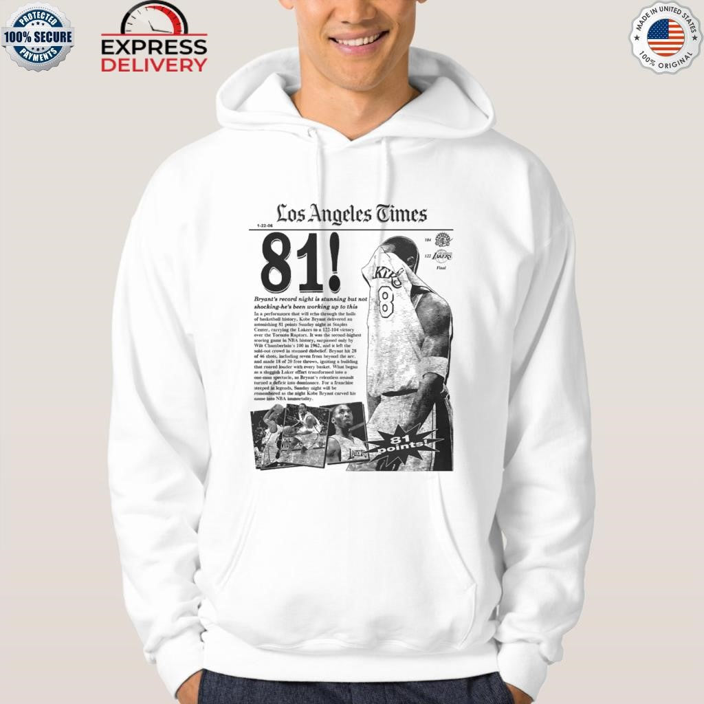 Kobe Bryant Los Angeles Times 81 points Shirt