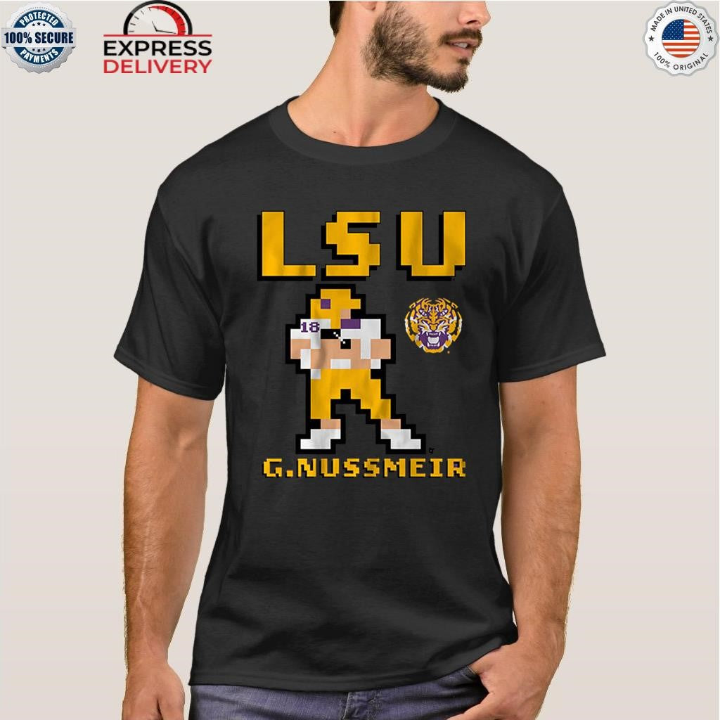 LSU Football Garrett Nussmeier Retro Baller Shirt