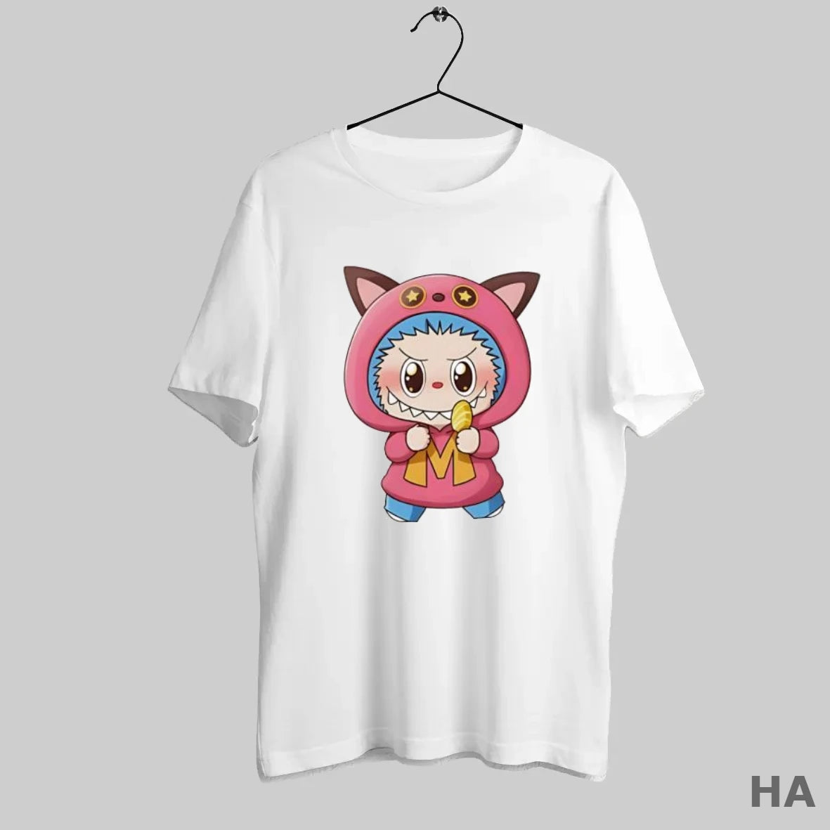 Official Labubu Wearing Holding Snack Mascot T-Shirts, Hoodie, Sweatshirt | InkRitualCo.com
