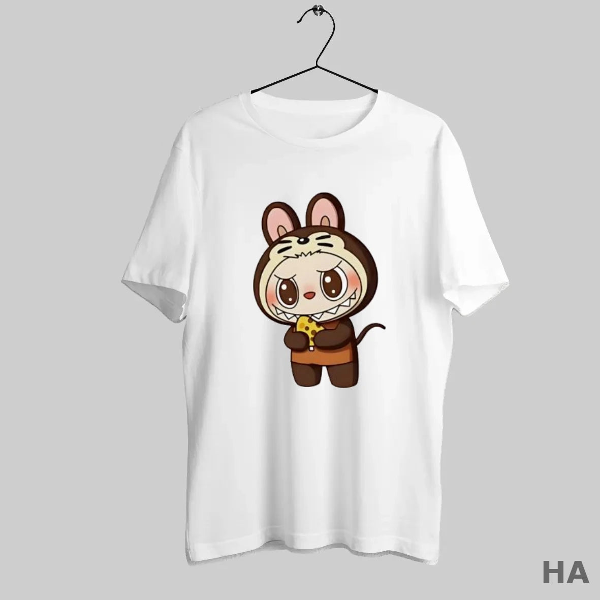 Official Labubu Wearing Rat Mouse Costume Holding Cheese Slice T-Shirts, Hoodie, Sweatshirt | InkRitualCo.com