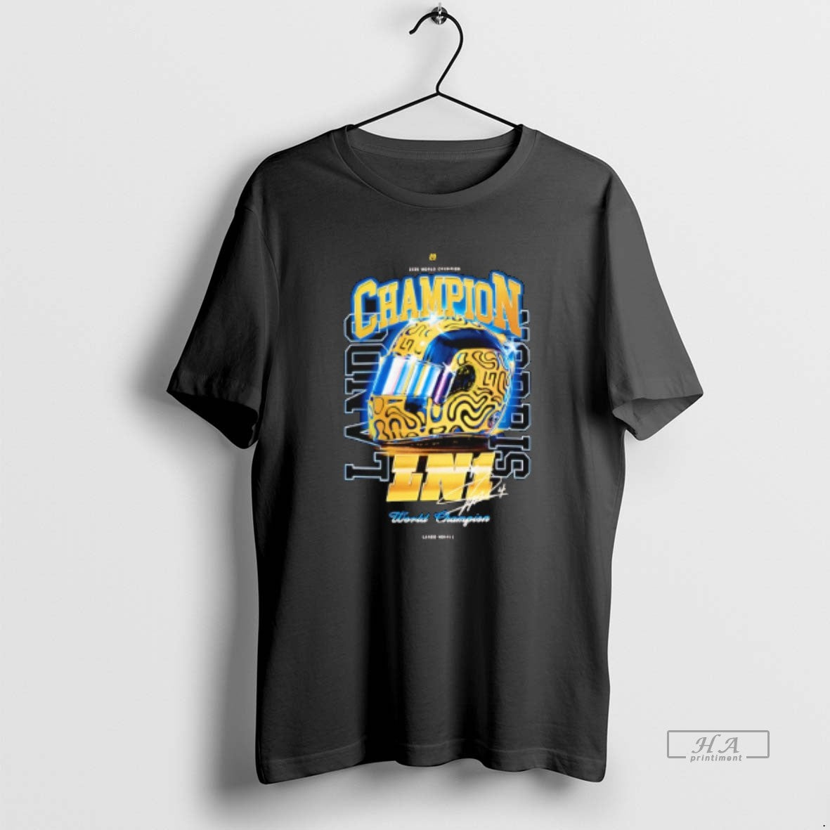 Official Lando Norris 2025 World Champion Signature Helmet T-Shirts, Hoodie, Sweatshirt | InkRitualCo.com