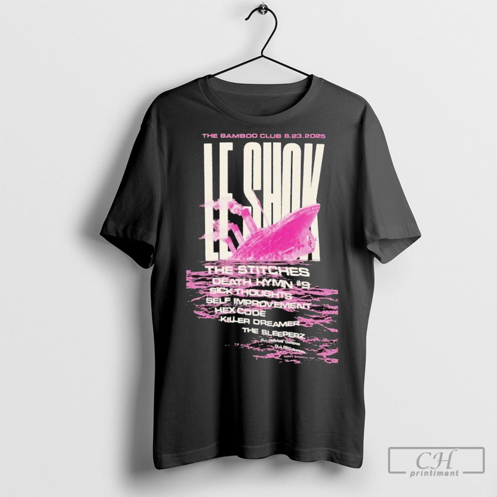 Official Le Shok The Bamboo Club Aug 23 2025 T Shirts Hoodie, Sweatshirt | InkRitualCo.com